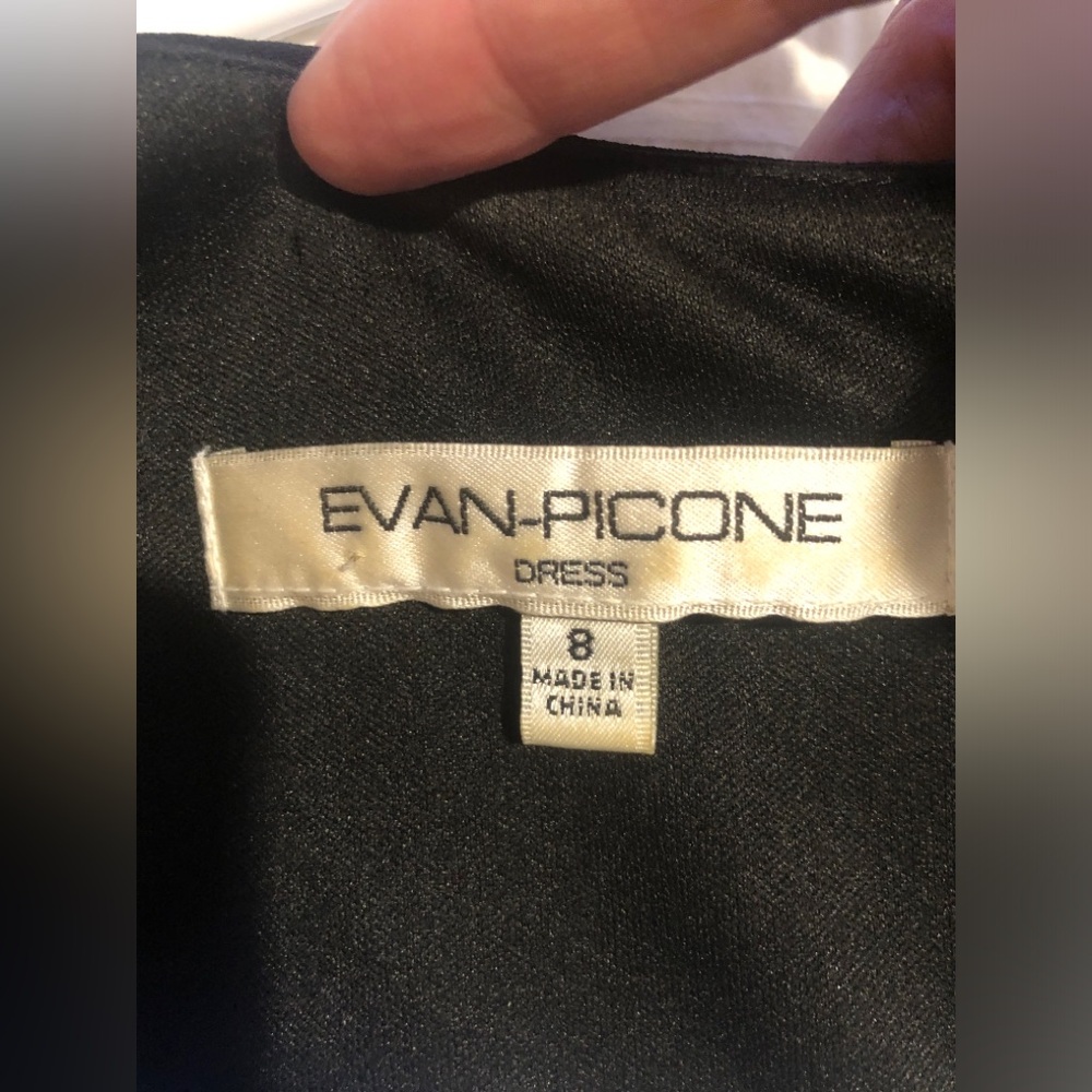 Evan Piccone Black Sleeveless Ruffle Cocktail Dress - Picture 8 of 9